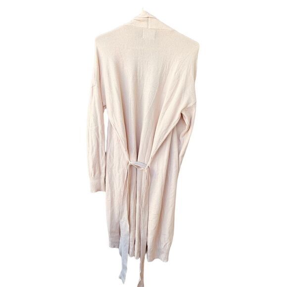 Twelfth Love size L pale pink long lagenlook cardigan. - Picture 3 of 7